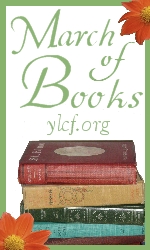 YLCF March of Books Blog Carnival 2010 (button design by Gretchen Acheson)