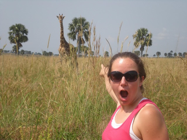 Jennifer in Uganda at Murchison Falls National Park