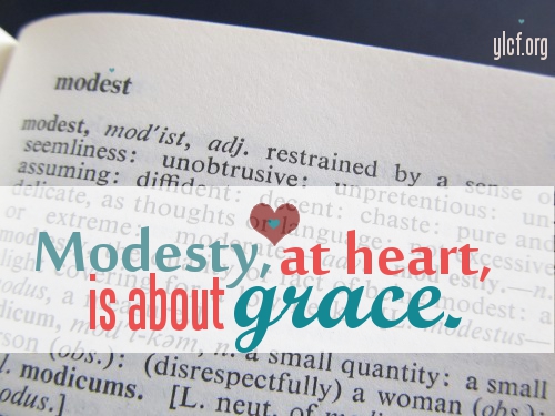 Modesty (photo by Elisabeth Allen, graphic by Chantel Brankshire)