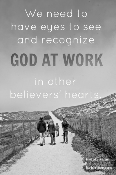 We need to have eyes to see and recognize God at work...