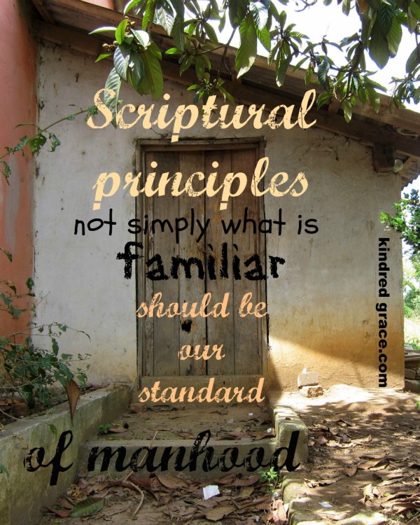 Scriptural principles...