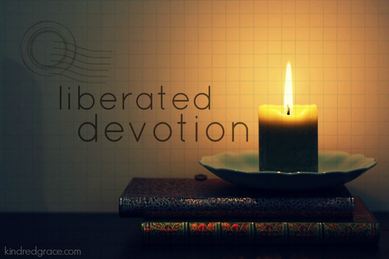 liberated devotion: dropping out of the race and meeting grace.