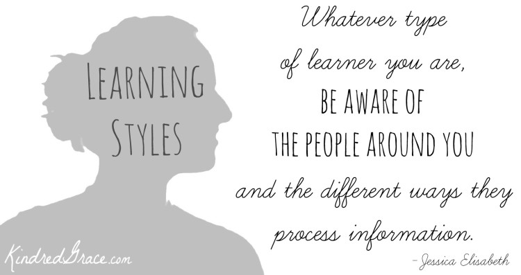 be aware of the learning styles of others