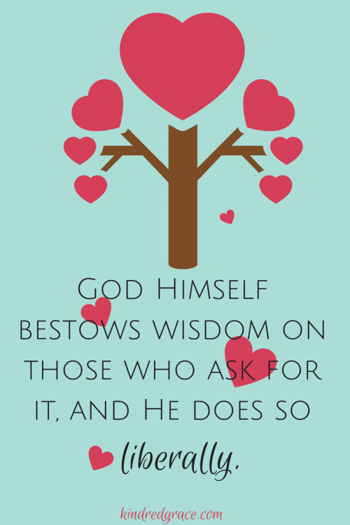 God bestows his wisdom liberally!