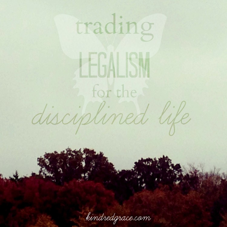 trading legalism for discipline