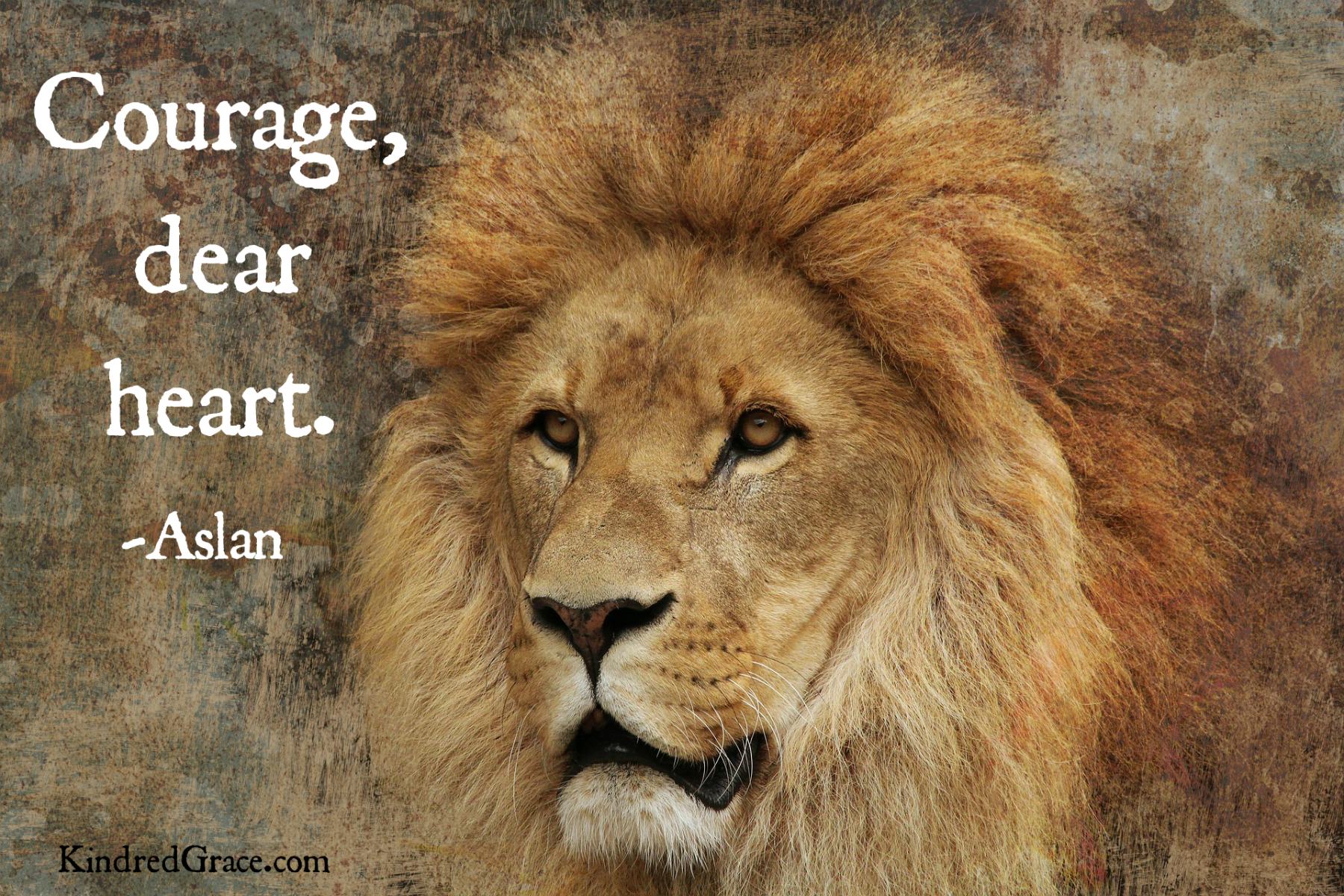 Courage Dear Heart Aslan PNG File Chronicles of (Download Now) 