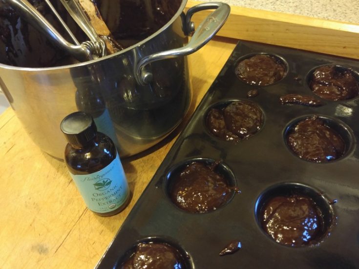 Peppermint Brownie Bites