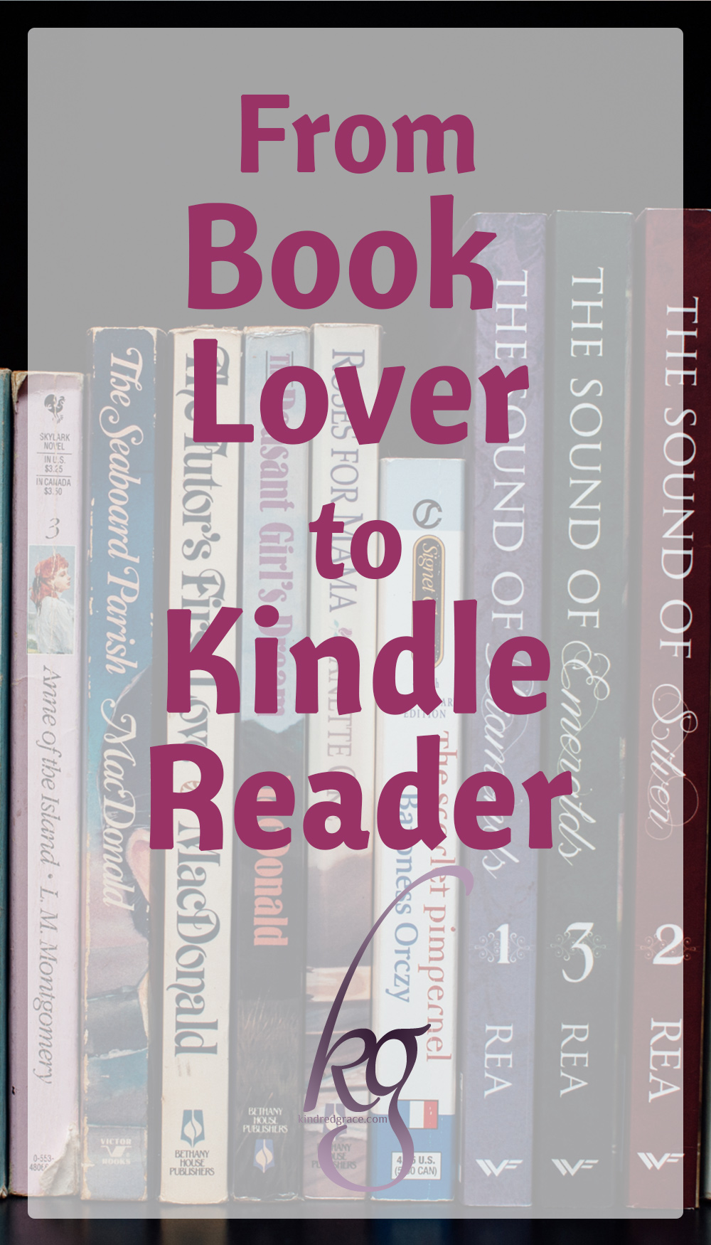 from book lover to Kindle reader via @KindredGrace