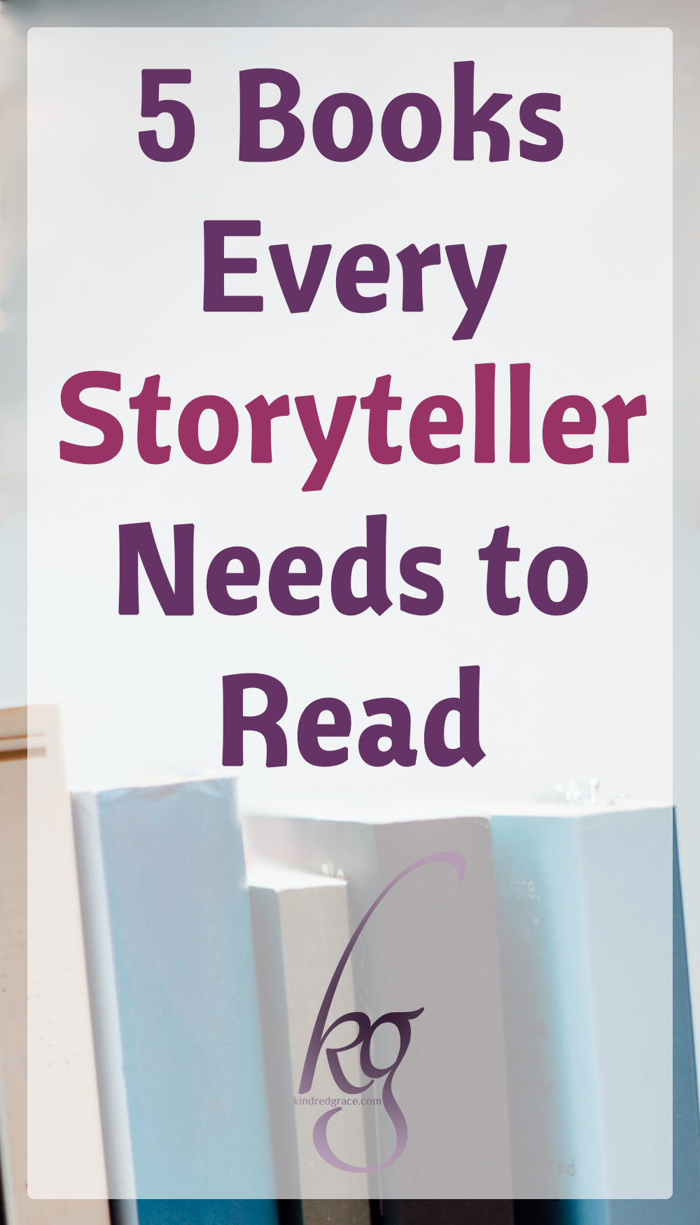 Whether you enthrall family and friends with your tales or shadow your skill of story-weaving while in public, you probably want to learn how to fuel and train your inner artist. These five books for fiction writers will help you hone your talent, through all the many steps of writing fiction! via @KindredGrace