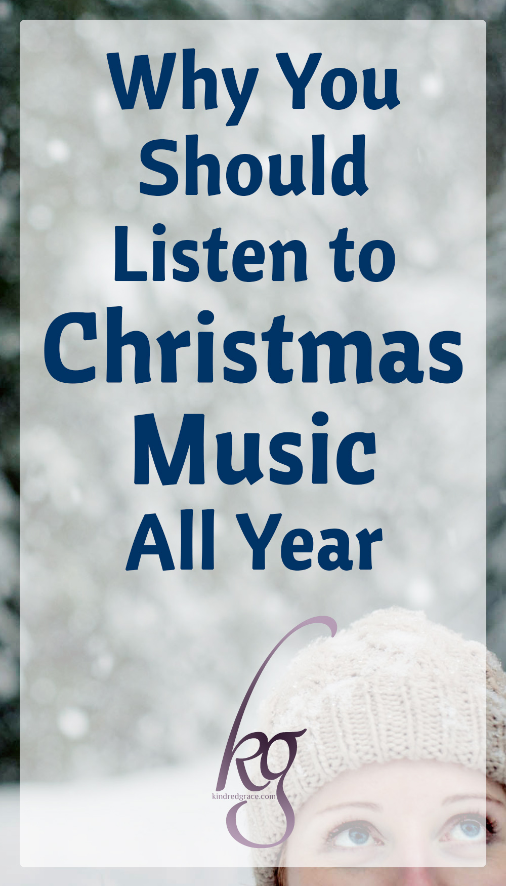 If Facebook can be trusted, there are two types of people in the world: those who listen to Christmas music year-round and those who only listen to it in December.

I fall in the former category as the majority of the Christmas music I like is just music that celebrates Christ and His coming...and that's something to be celebrated year-round! And as much as I love the old Christmas carols (especially those that have lots of obscure verses!), I also enjoy songs I've never heard before, that take the "old" thoughts expressed in the traditional Christmas carols and make them new. via @KindredGrace