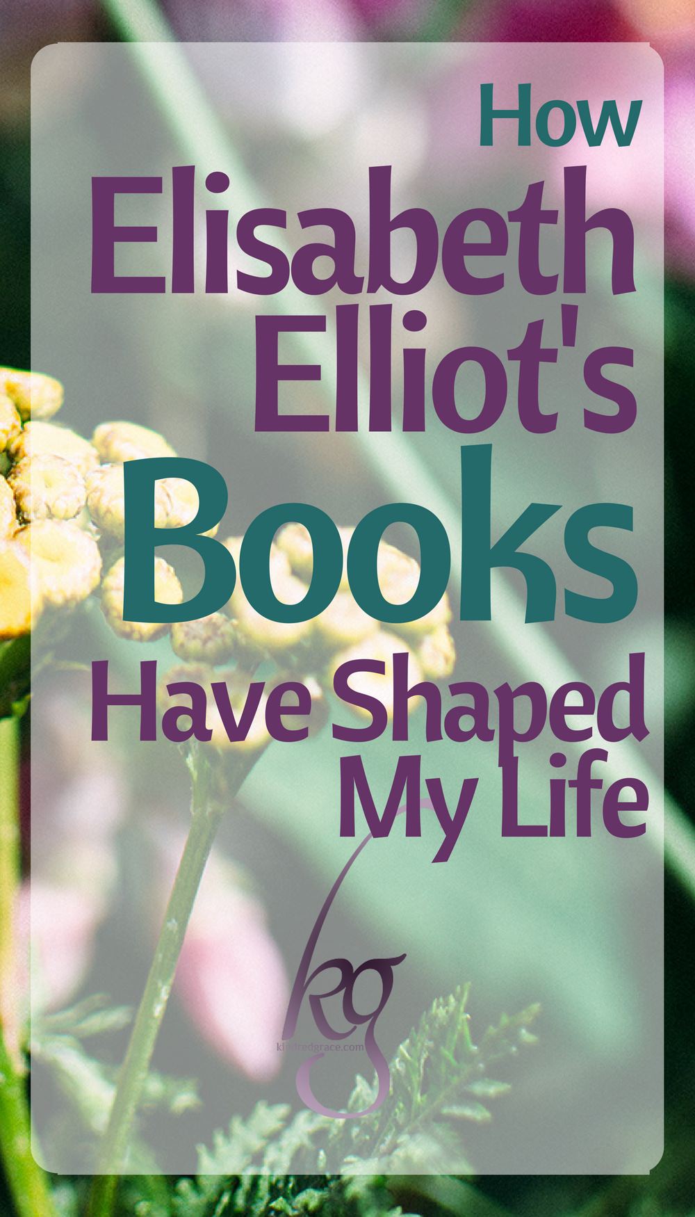 Elliot never avoided the harsh word or sugarcoated the truth. She took the Bible and laid it out the way she saw it and, as you waited for an apology, she gave you a blessing. Her books were so different than the patronizing church curriculum I had been exposed to. It was convicting, but it made so much sense to me, and that was worth the pain of conviction. Sense in a senseless world, wisdom for fools, truth in a time of false teachers: I discovered these things in her writing and uncovered them as one would gold nuggets from a rain gutter. via @KindredGrace