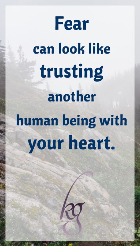 When I met Devin, the man with the same name as the hero in my books, I discovered fear can look like trusting another human being with your heart, little by little, even though you're not sure where your story will end.