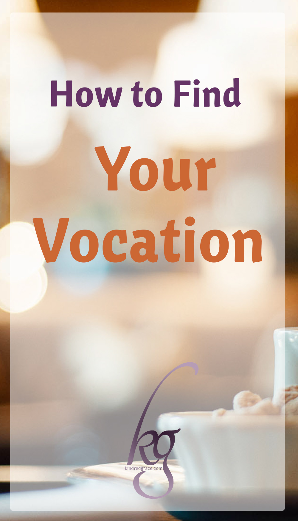 Your vocation: what is it? It isn’t exactly the same as your career or job, though it may include them. Its scope is life-long: it is the theme you will return to again and again, however many times your specific job description might change.  via @KindredGrace