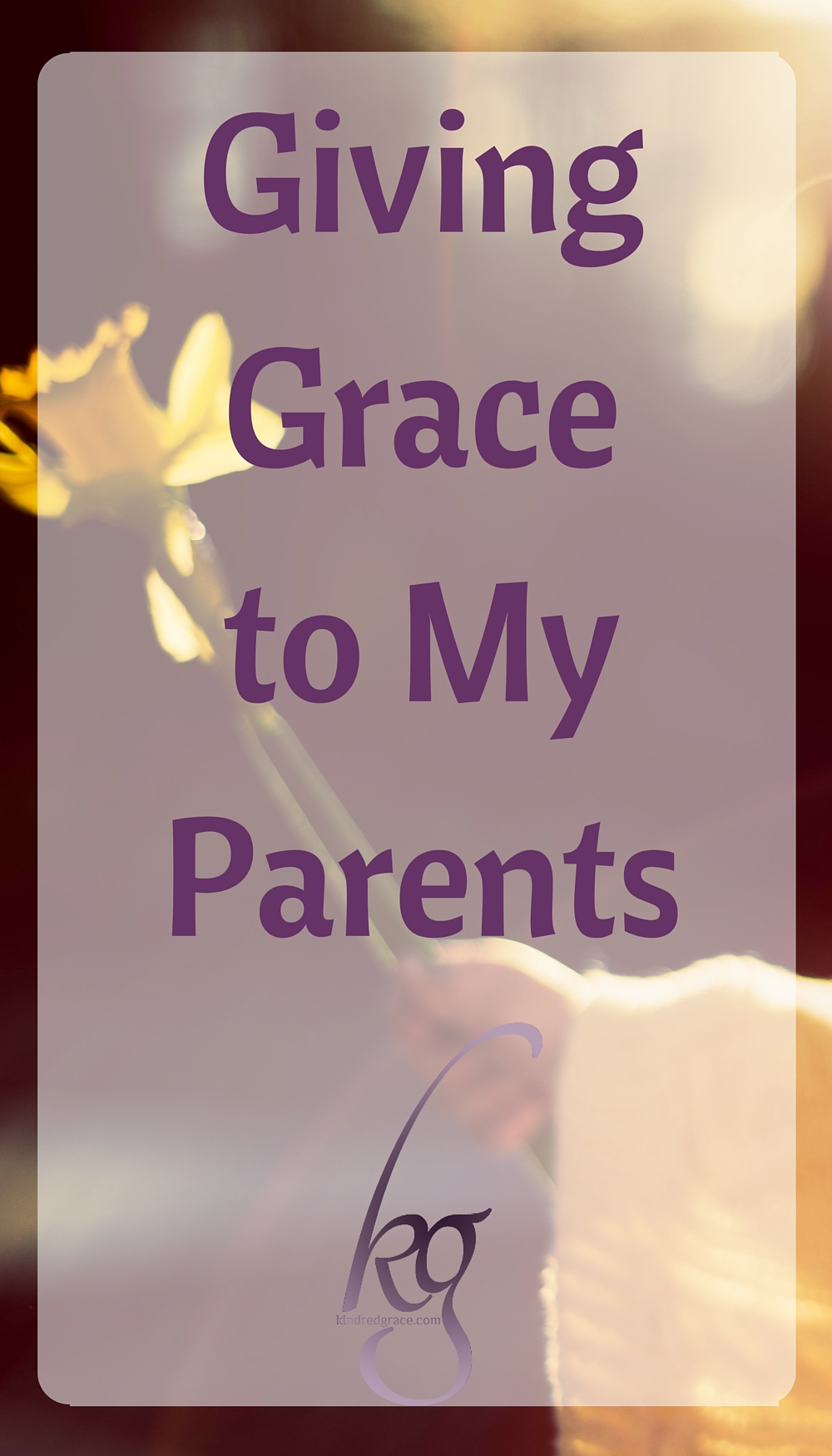 I need to give my parents the kind of grace they gave me as a child. I need to give my parents the kind of grace I hope my children will give me on a daily basis. Mom and Dad didn't get it all right.  I'm not getting it all right.  But as my friend Elisabeth says, being human is a messy business. We all need the kind of love that chooses to forgive and extend grace. via @KindredGrace