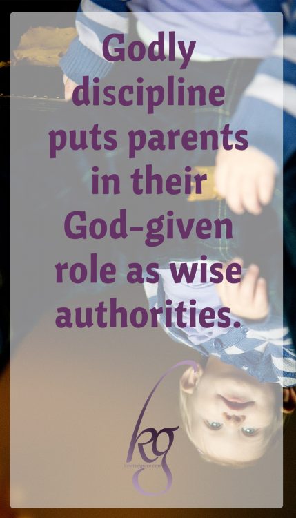 rather than setting parents and children up for power struggles, godly discipline puts parents in their God-given role as wise authorities.