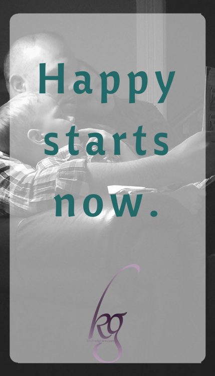 Looking at the epically cool families while your little ones aren’t even sleeping through the night can be depressing: happy philosophy discussions over bowls of ice cream seem light years away. I don’t know this for sure, but here’s what I think: take heart because happy starts now.