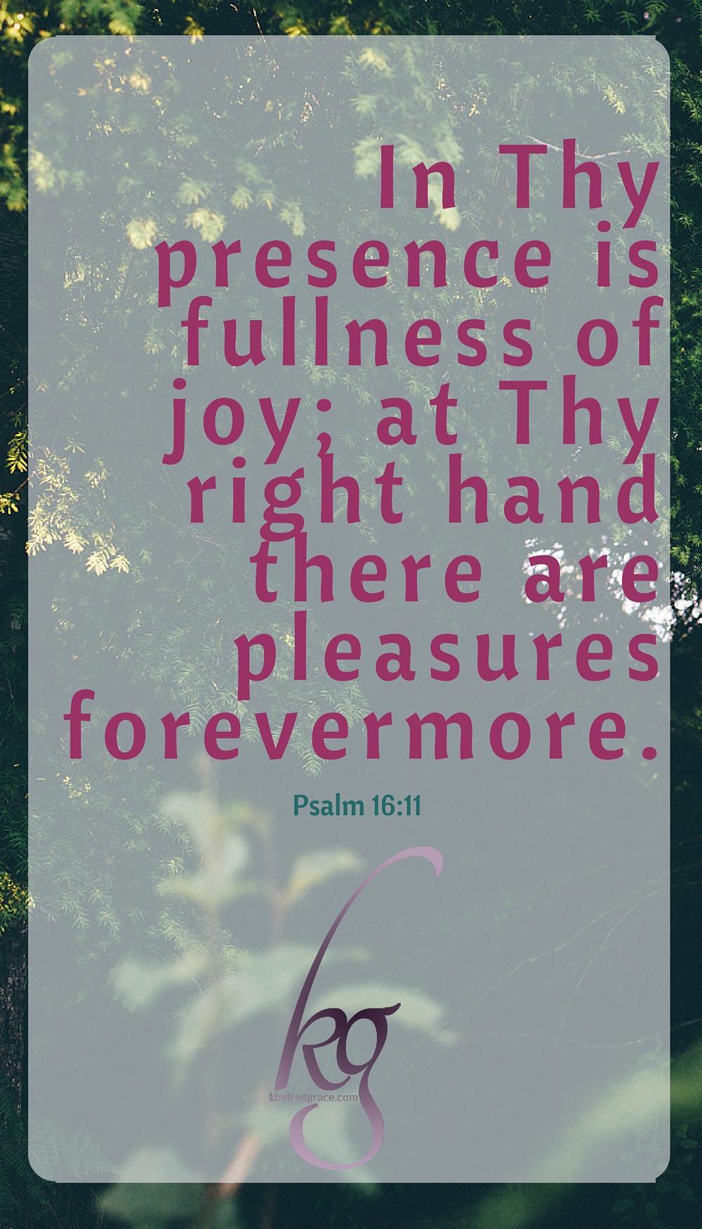 The psalmist said, "In Thy presence is fullness of joy; at Thy right hand there are pleasures forevermore." Jesus, for the joy that was set before Him, endured the cross. Let us not label ourselves followers of Jesus Christ until we have gladly and unreservedly taken up that cross and said from our hearts, "I will follow You, Lord. Work out Your whole will in my life at any cost, now and forever." via @KindredGrace