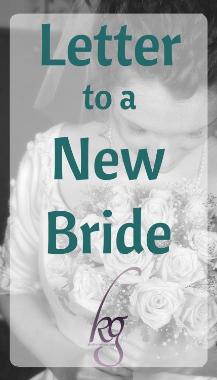 Letter to a new bride...