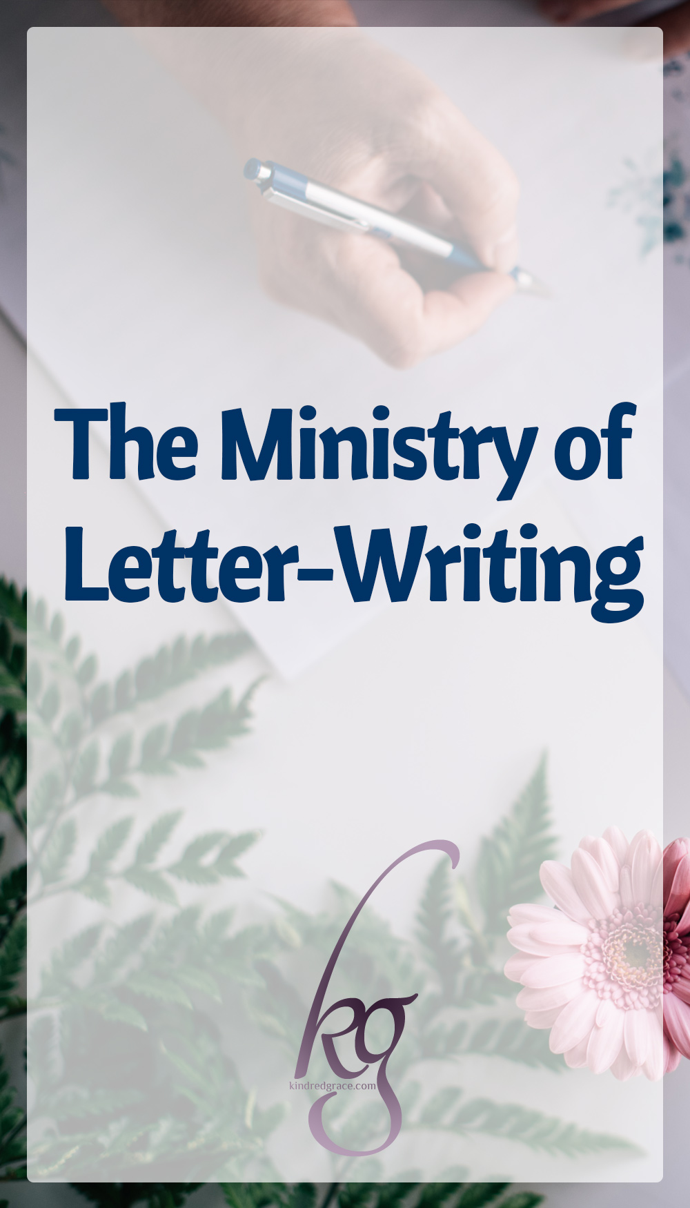 Here we are in the age of instant communication, and letters are no less potent than they were when they were our only option. As a matter of fact, they may be even more effective today, in contrast to the common text message. Letters can be day-brighteners, love-kindlers, and friendship fodder. They can also be a ministry. via @KindredGrace