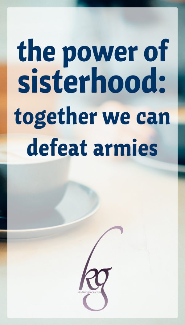 the power of sisterhood: together we can defeat armies