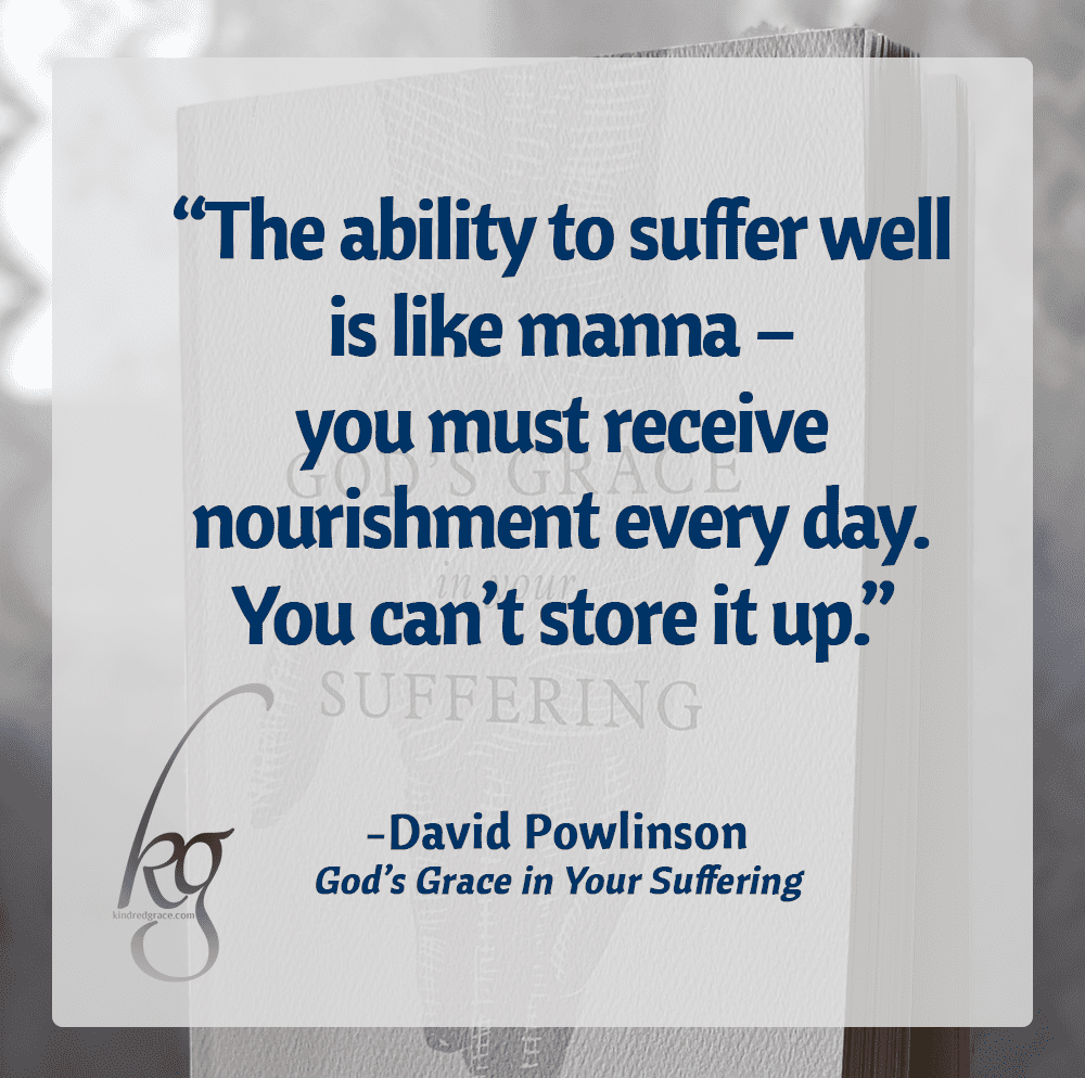 The cognitive dissonance of suffering can be so very disorienting, like being caught in a massive wave, tossed and twirled and thrown end-over-end. Often, until I read books by those who have suffered, I’m unable to even articulate my own struggle, let alone see beyond it to a time when I could once more experience hope. And sometimes, I discover that books I already read have unexpectedly armed me for the fight to trust my Jesus with all my heart. via @KindredGrace