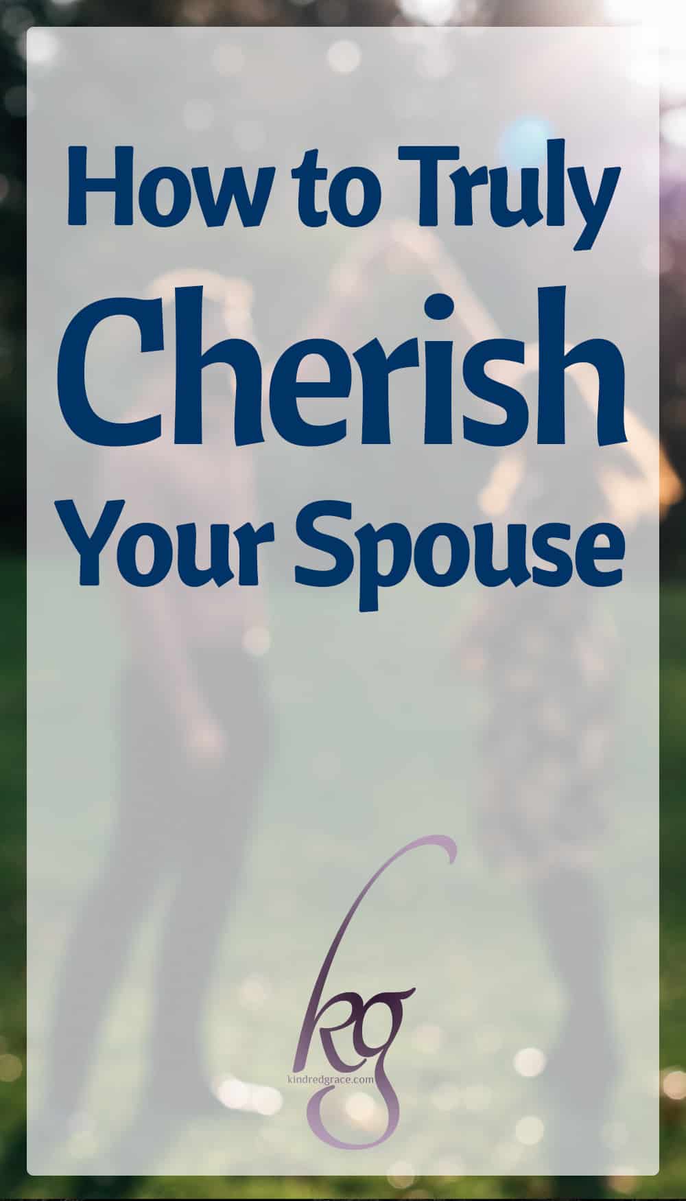 Gary Thomas presents a solid argument for the importance of understanding the difference between love and cherish (stick with me; he uses this verb as a noun). Love is the commitment in a marriage; but cherish is the spark, the romance, the in-love feeling. via @KindredGrace