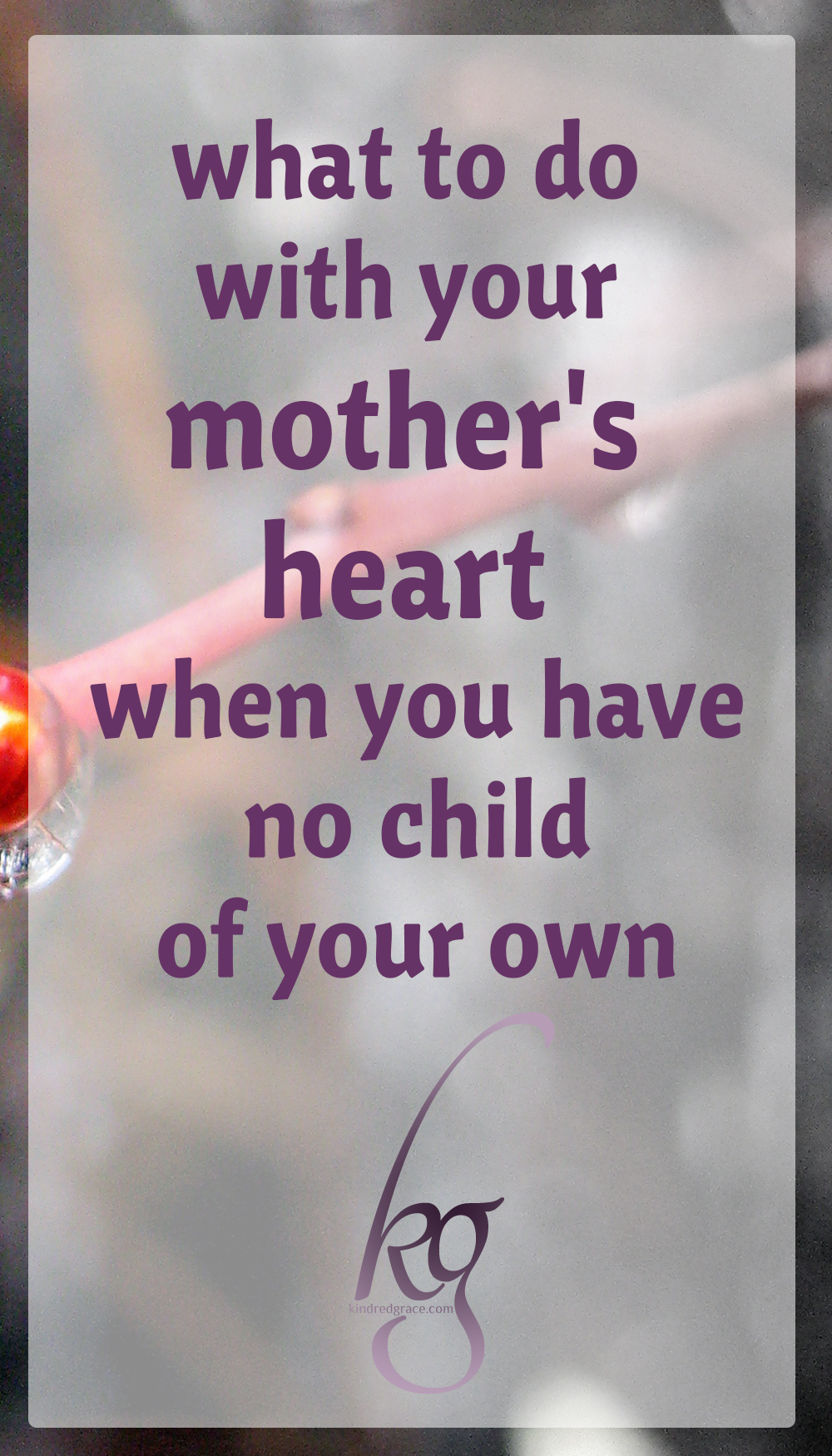 If you’ve got a child-sized hole in your heart, then mentoring is just a word for reaching out, with hands and heart full of love and laughter, to the children or teenagers who are in your life right now. via @KindredGrace