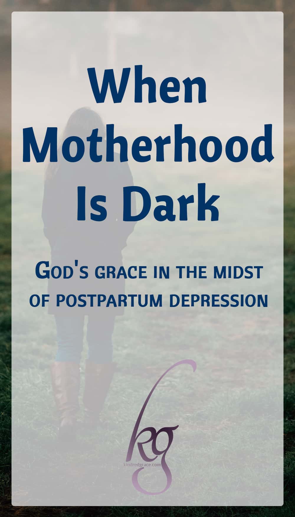 I had a beautiful, perfectly healthy baby and easy physical recovery, so I “should” have felt on top of the world! Instead, I was crying every day, furious with my husband and three-year-old daughter over literally nothing, and felt like I was completely alone in a black cave. via @KindredGrace